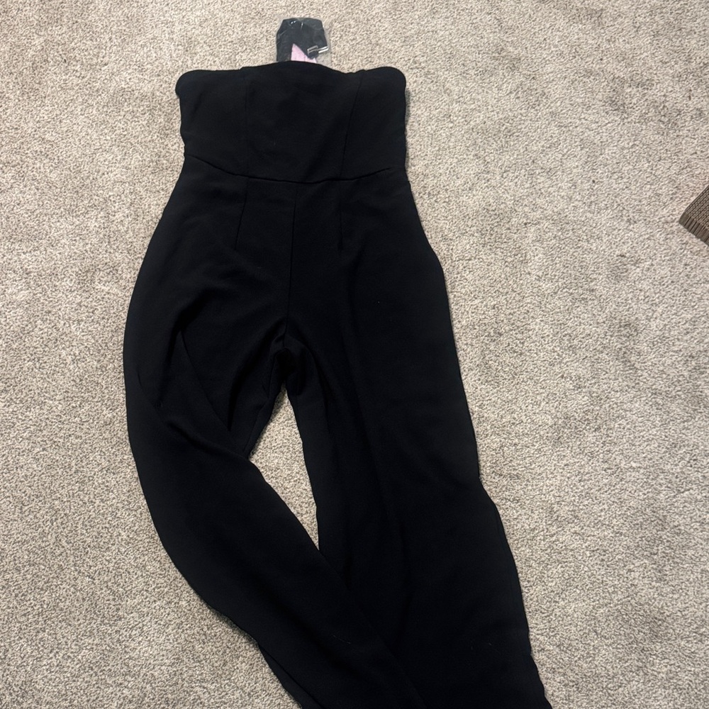 wild fable Strapless Black Jumpsuit